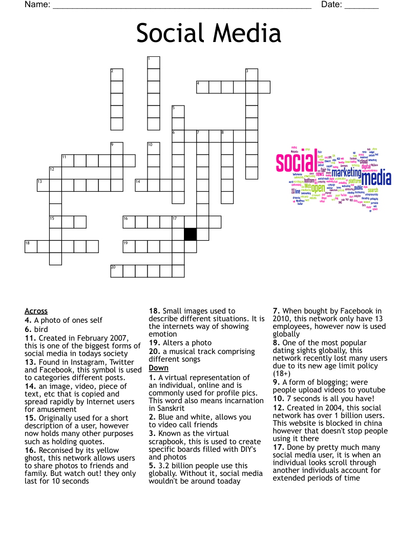 Virtual Representation Crossword