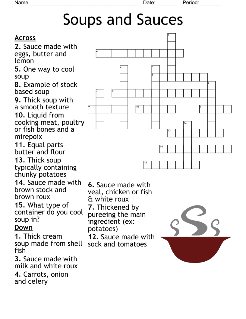 hollandaise ingredient crossword
