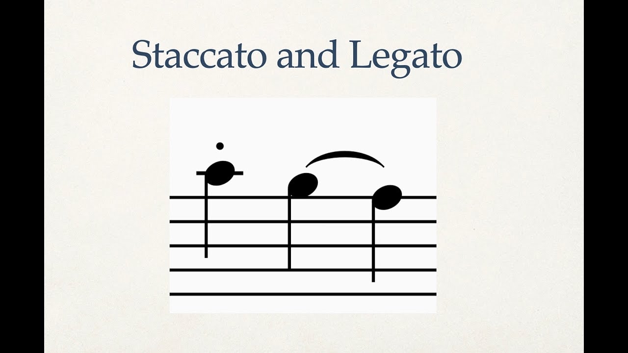 Staccato And Legato Explained How To Read And Play These Beautiful Musical Articulations YouTube