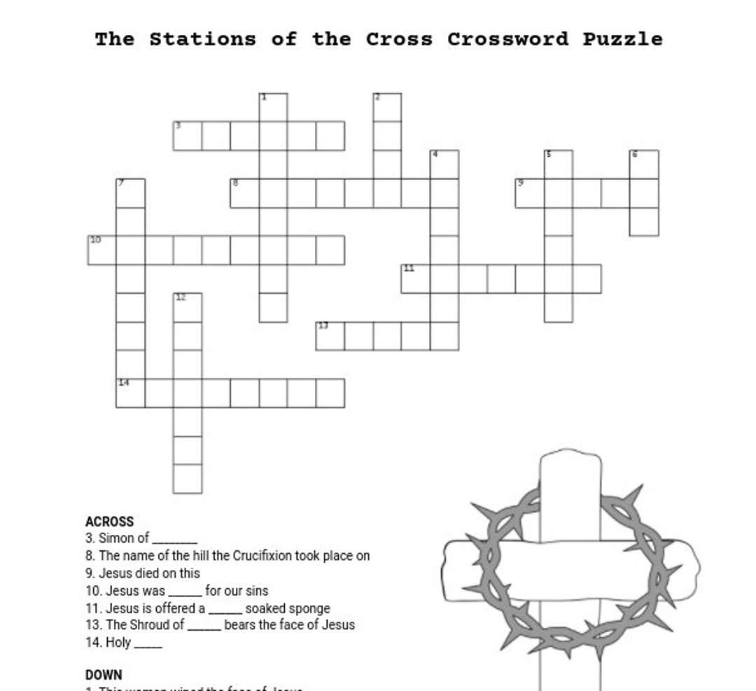 Crucifix Crossword Clue
