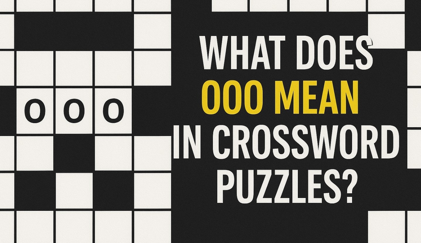 What Ooo Can Mean Crossword