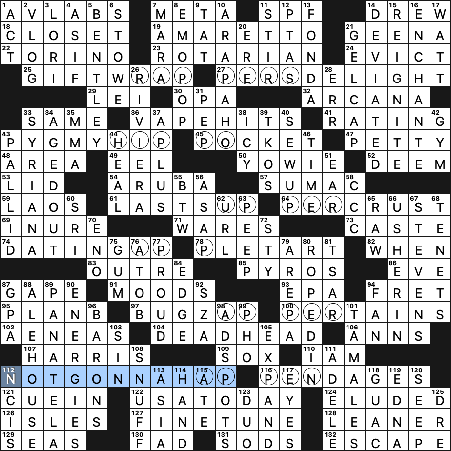 la times sunday crossword answers
