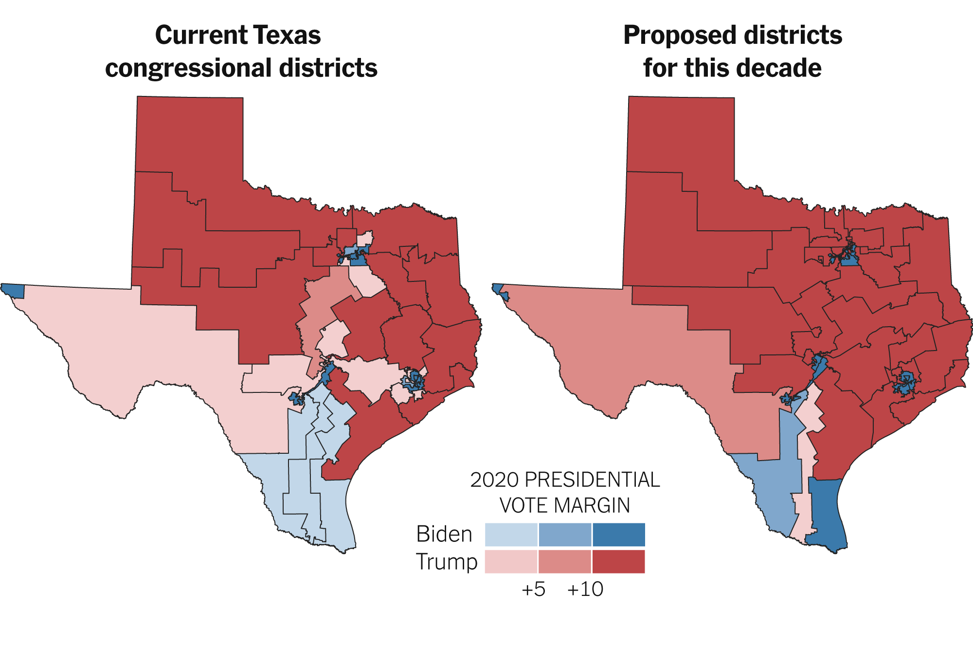 Texas Redistricting Map Makes House Districts Redder The New York Times