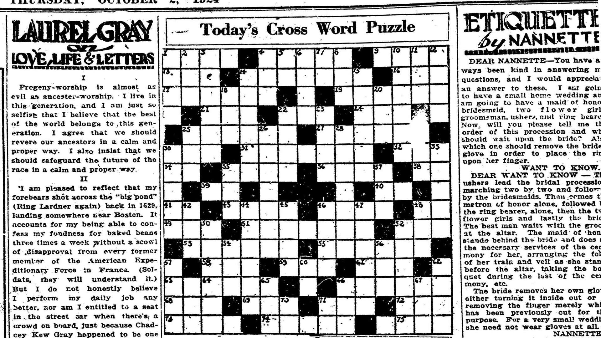 go badly crossword clue