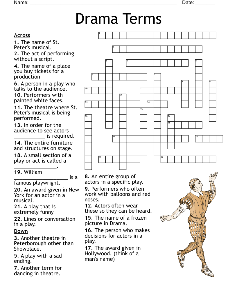 Dramatic Opening Crossword
