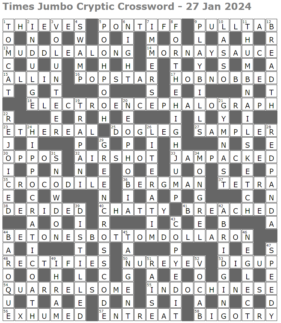 Times Jumbo Crossword Page 6 Lucian Poll s Web Ramblings