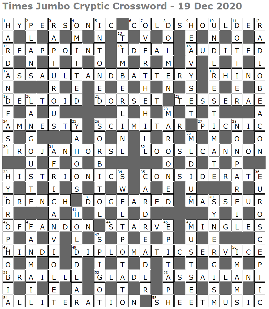 no in pig latin crossword
