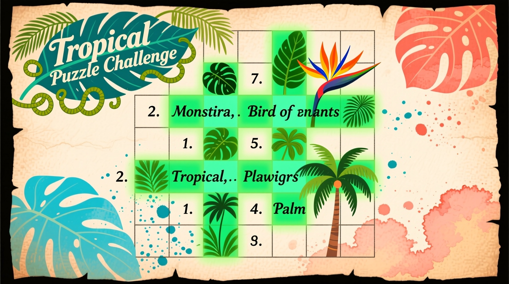 Tropical Flora Crossword