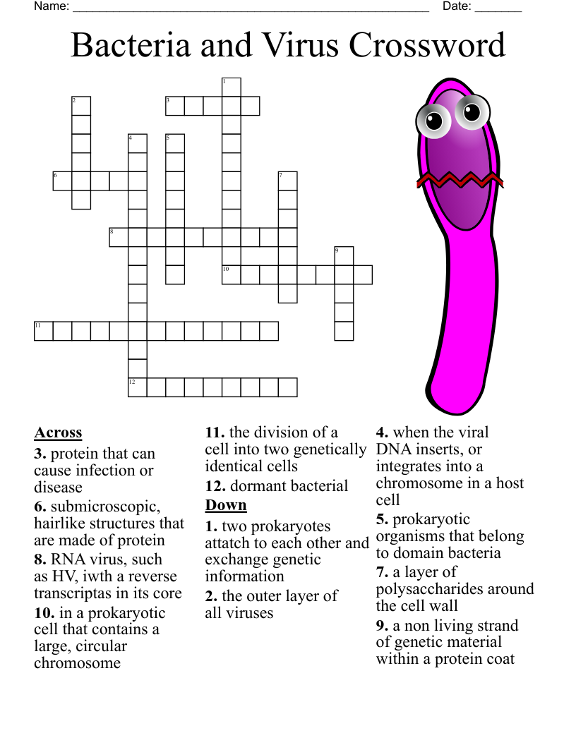 Unit 1 The Science Of Microbiology Crossword WordMint