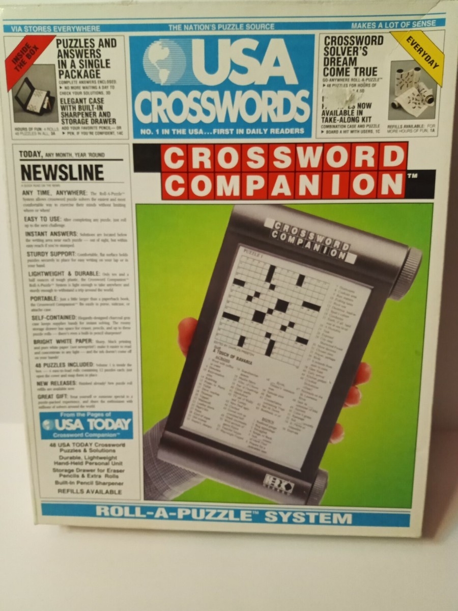 USA Today Crosswords Companion Roll A Puzzle System 1994 EBay