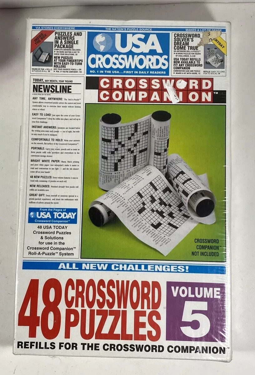 USA Today Crosswords Puzzles Companion Refill 48 Puzzles Volume 5 Crossword NIP EBay