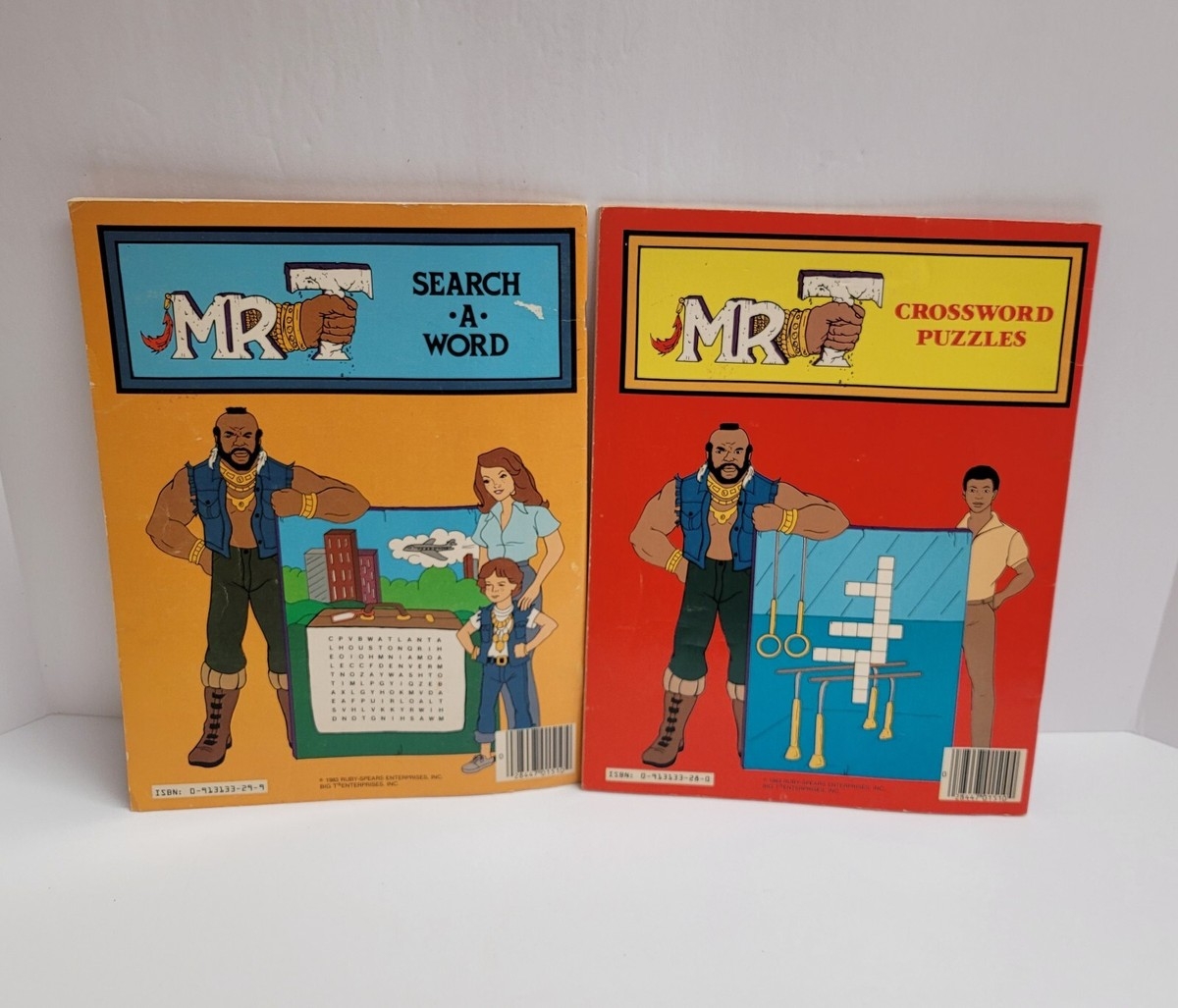 Vintage MR T Lot Of 2 Activity Books 1983 Search A Word Crossword Puzzles EBay