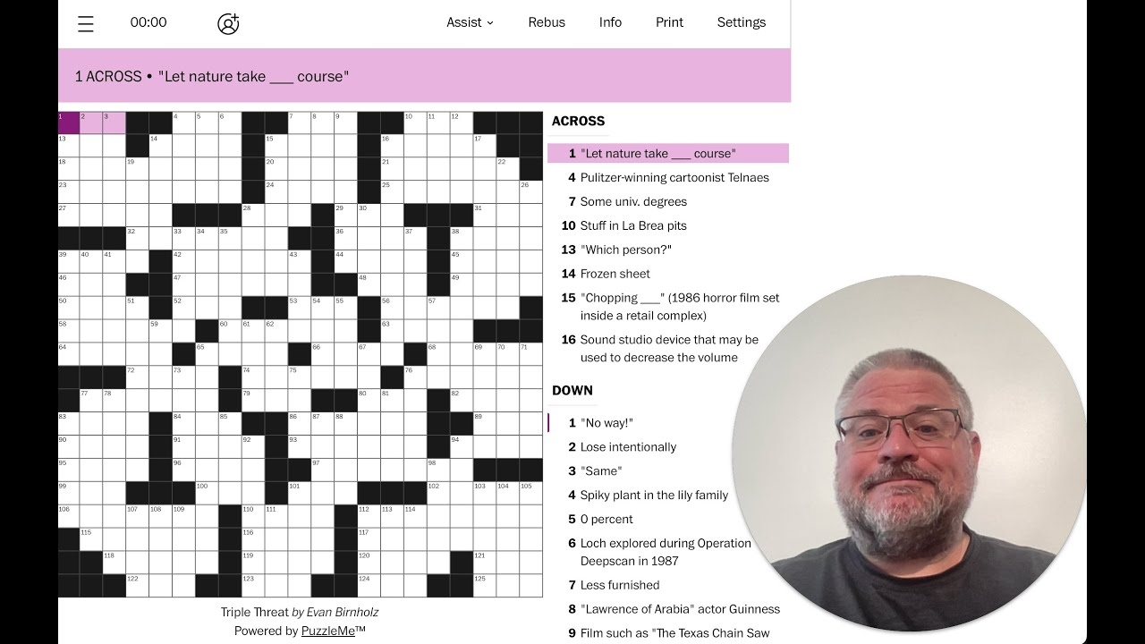 When The Deep Purple Falls Washington Post Sunday Crossword By Evan Birnholz YouTube When The Deep Purple Falls Washington Post Sunday Crossword By Evan Birnholz YouTube