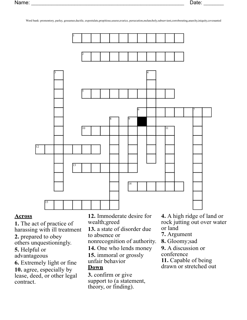Avarice Crossword Clue