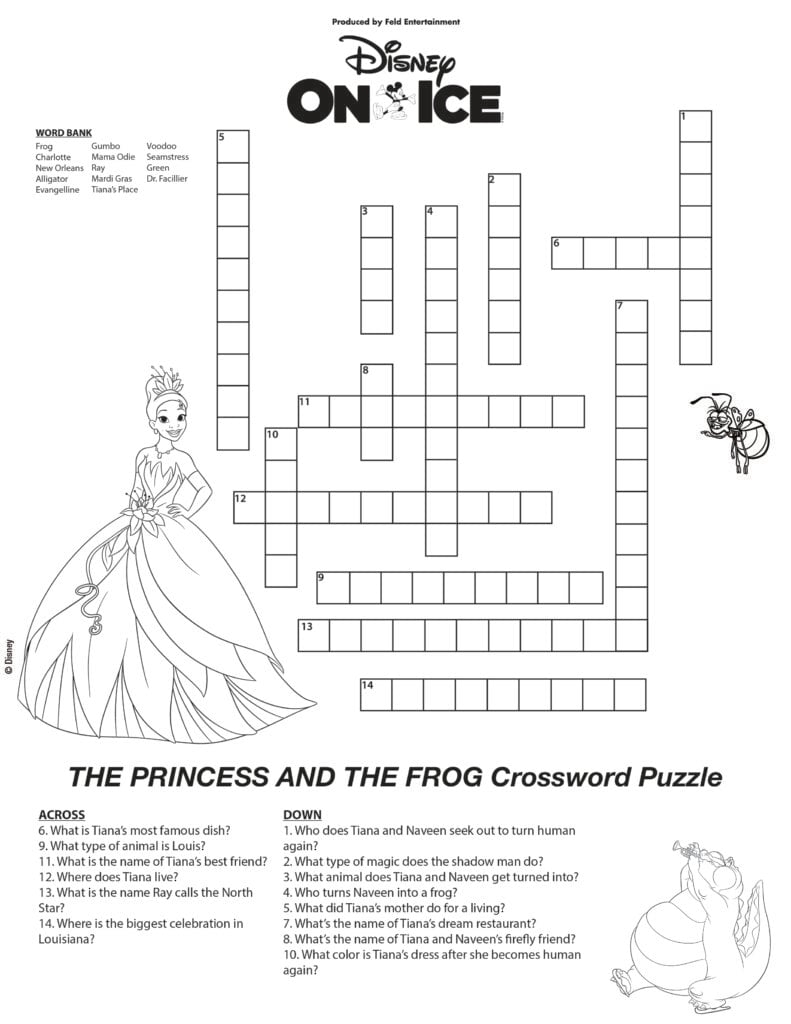disney crossword puzzles
