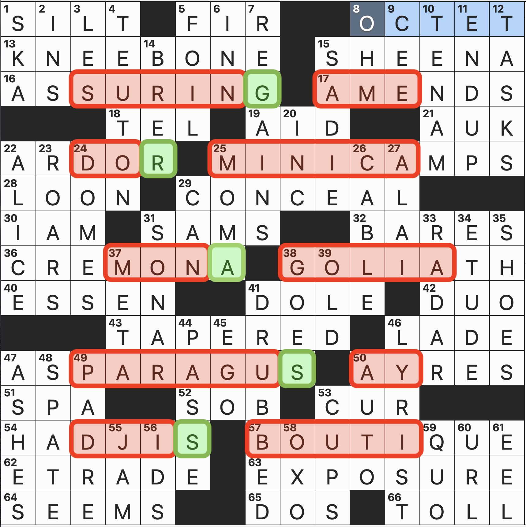 wsj crossword puzzle answers today